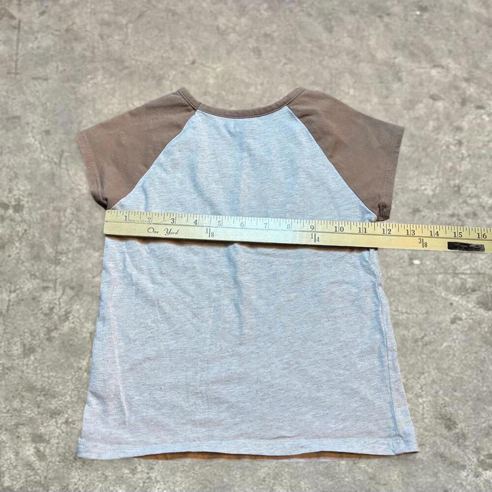 y2k babytee xs brown gray garanimals youth size 5T fits xs women kidcore - Picture 7 of 8